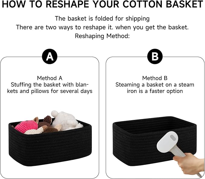 6 Pack Storage Baskets for Shelves, Small Baskets for Shelves, Cute Decorative - Image 6