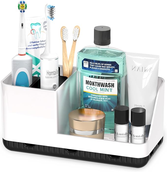 Toothbrush Holders for Bathroom Counter by Homtalker