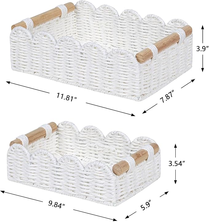 CubesLand Scalloped Edge Decor Baskets - Image 6