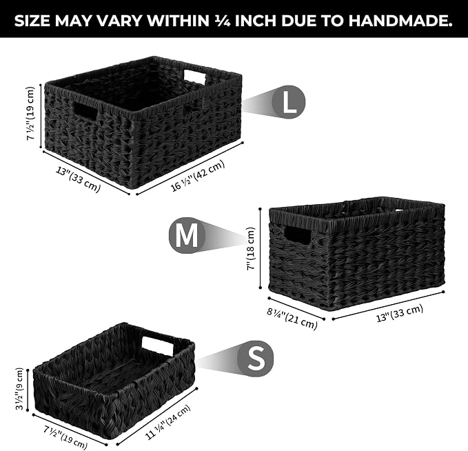 GRANNY SAYS Wicker Storage Basket, Decorative Woven Baskets - Image 7