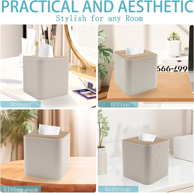 Tissue Box Cover Holder Square Tissue Box - Image 7