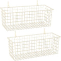 2 Sets Extra Large Hanging Wall Basket, WallmountedFruit Vegetable Toy Snack by KINLINK
