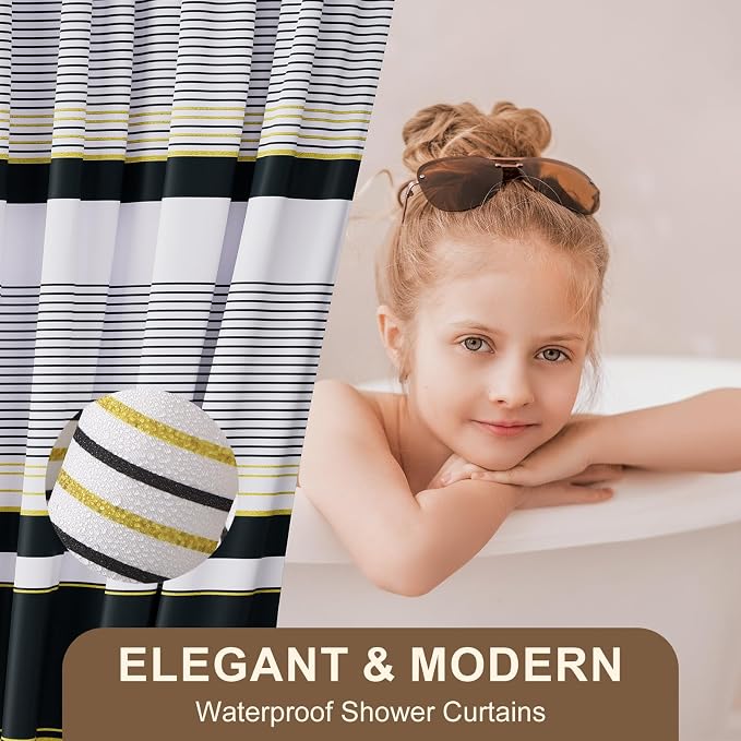 24PCS Bathroom Sets with Shower Curtain and Rugs - Image 7