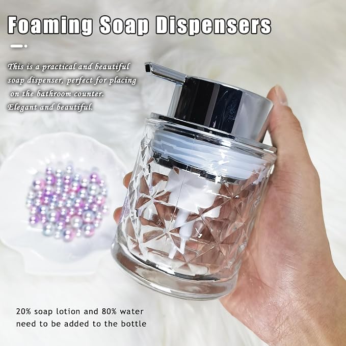 Glass Hand Foaming Soap Dispensers - Image 2
