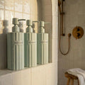 Stylish Shampoo and Conditioner Dispenser Set of 3 by KIBAGA