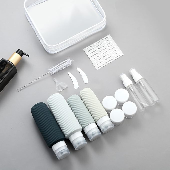 16 Pack Travel Bottles for Toiletries, Large 6oz Silicone Travel Containers - Image 6