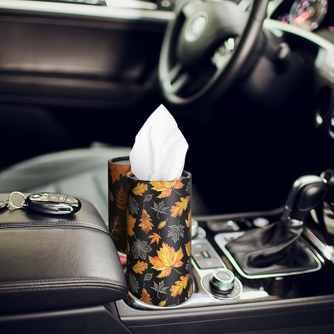 Fourluoo 12 Pack Fall Maple Leaf Tissue Boxes - Image 2