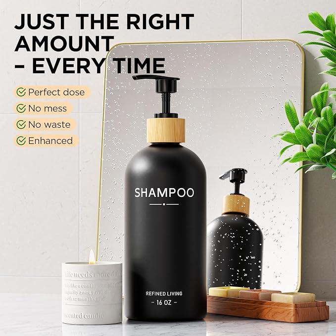 Shampoo and Conditioner Dispenser Set, Shower Soap Dispenser - Image 5