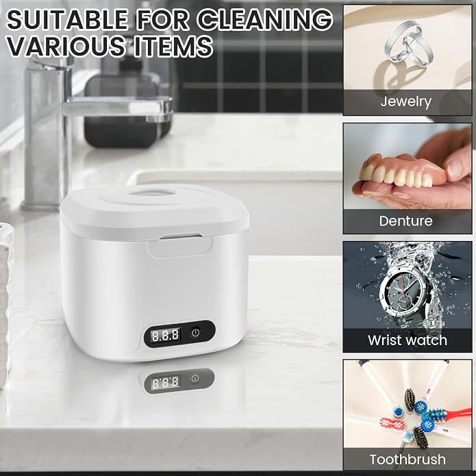 Ultrasonic Retainer Cleaner Machine, 340ML Ultrasonic Cleaner Machine - Image 6