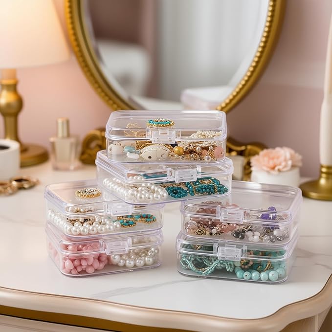 100 Pack Rectangular Clear Plastic Storage Containers Box - Image 5