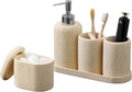 Bathroom Accessories Set, Mouthwash Cup & Toothbrush Holder, Qtip Holder by Haocoott