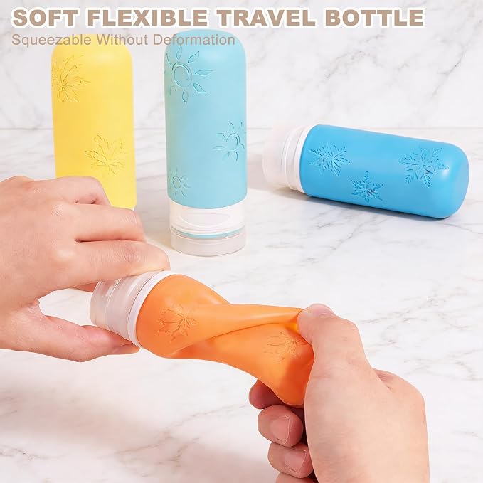 16 Pack Travel Bottles for Toiletries, Silicone TSA Approved-Containers for - Image 6