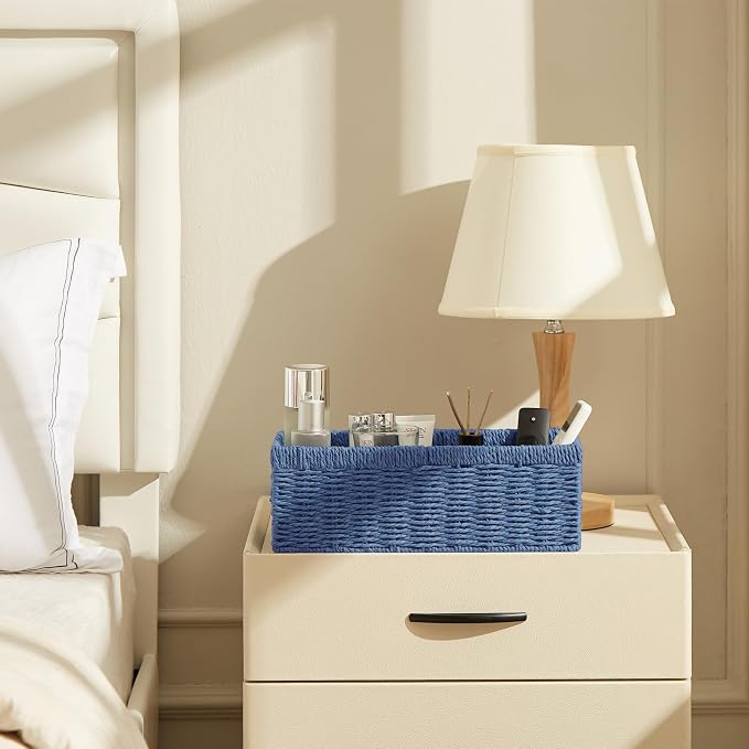 Vagusicc Wicker Storage Basket, Paper Rope Wicker Baskets - Image 8