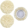 3 PCS Wool Buffing Polishing Pads 3 Inch, Natural Wool Cutting Pads by phepetroll