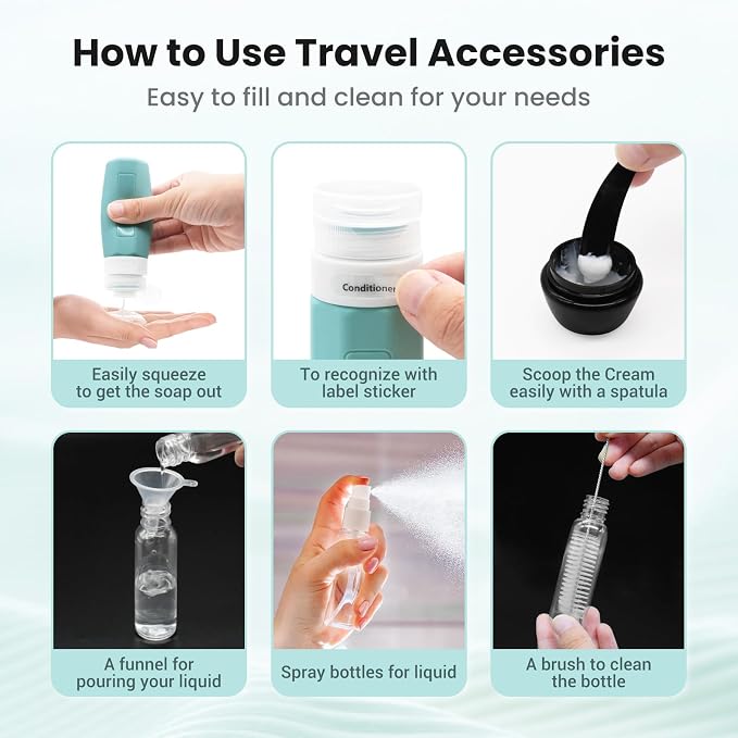 17 Pack Travel Bottles - Image 3