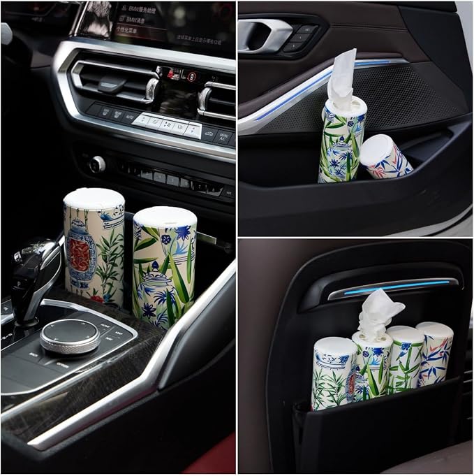 Car Tissue Holder, Tissue Box, Car Tissues Cylinder - Image 3