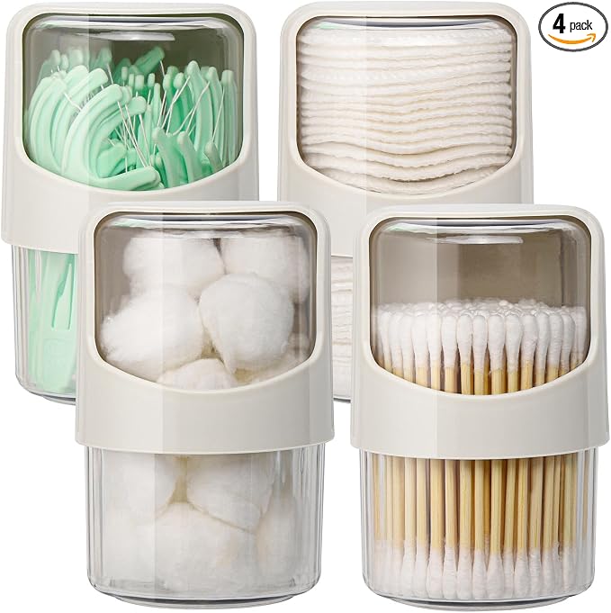 Tbestmax 4 Pack Rotating Qtip Holder Dispenser by Tbestmax