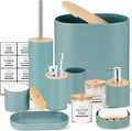 IMAVO Bathroom Accessory Set-11Pcs Blue Bathroom Accessories Set by IMAVO