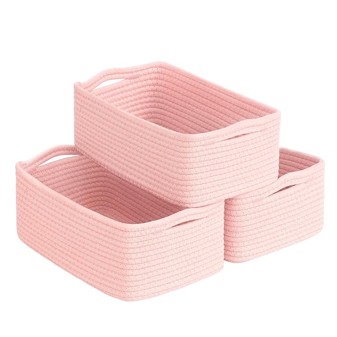 Goodpick Baskets for Organizing, Cube Storage Bin for Decor, Wicker Basket for by Goodpick
