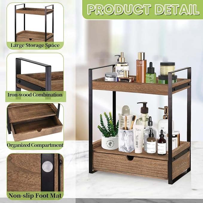 2-Tier Bathroom Organizer Countertop - Image 7