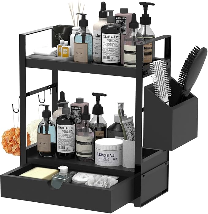 2-Tired Bathroom Counter Organizers and Storage, Coffee Bar Organizer by Unknown