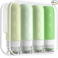 Gemice Travel Bottles for Toiletries, Tsa Approved, Travel Size Containers by GemiceBeautyTools