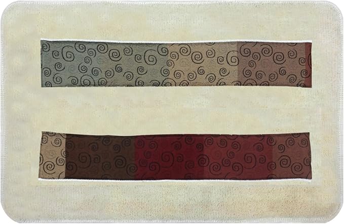 Zahari Home Miramar Bathroom Rug Luxury Bath Rug Washable Beautiful Shower Mat by ZahariHome