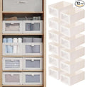 Linen Closet Organizers And Storage, 12 Pack Closet Storage Bins Linen Closet by Pradnel