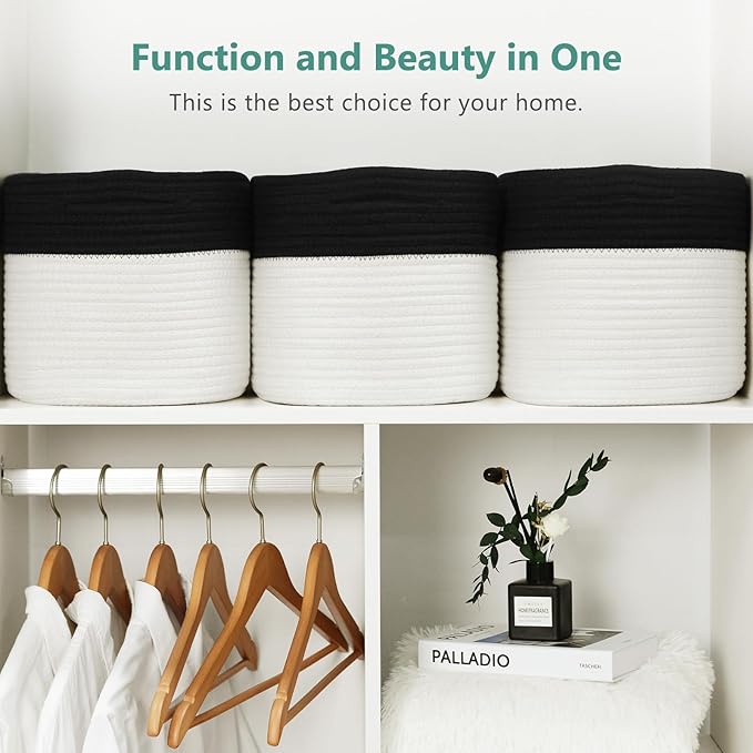 Cotton Rope Storage Basket, Woven Basket - Image 5