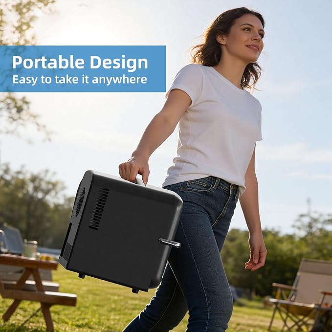 Antarctic Star Mini Fridge, 4L Capacity/6 Cans Portable Cooler and Warmer - Image 5