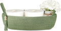 Mkono Small Storage Basket for Toilet Tank Top Boho Bathroom Decor Woven Rope by Mkono