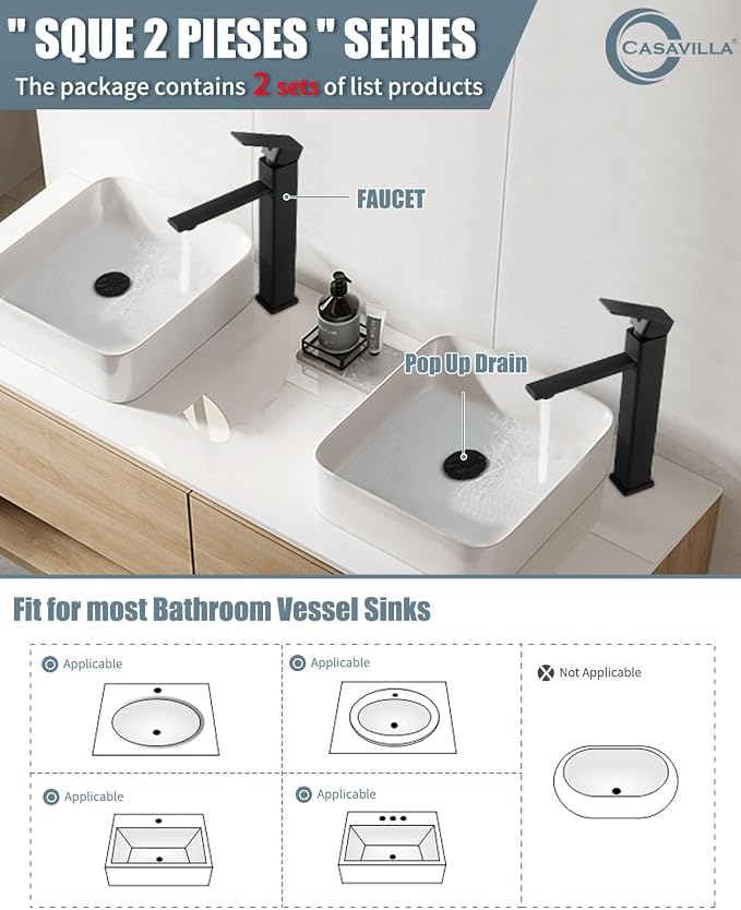 Bathroom Faucets, Matte Black Bathroom Faucet - Image 2