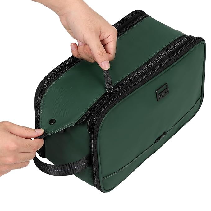 ZEEMO Travel Toiletry Bag for Men, Large Water-Resistant Double-Sided Full-Open - Image 4