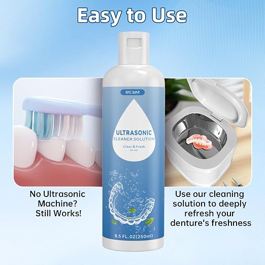BCOM Ultrasonic Retainer Cleaner Solution, Jewelry Cleaner Solution Deep Clean - Image 7