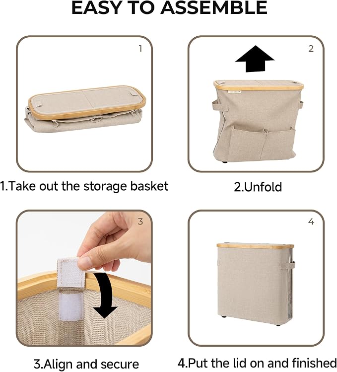StorageWorks Toilet Paper Storage Baskets - Image 7