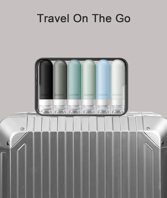 Quatish Travel Bottles for Toiletries 6 Pack, Original Patented Leakproof 3 oz - Image 6