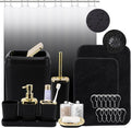 Bathroom Set - Black Bathroom Accessories Set, Bathroom Sets by BetterbathroomwithXLHOME