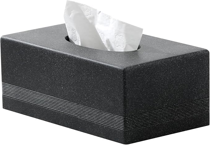 Tissue Box Cover Rectangle, Resin Facial Tissues Holder Covers by Haocoott