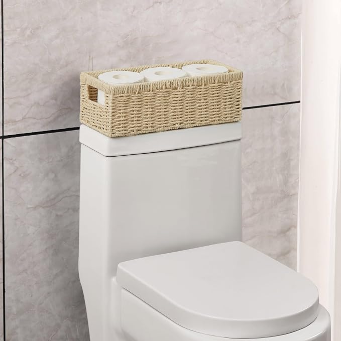 Vagusicc Wicker Storage Basket, Paper Rope Wicker Baskets - Image 3