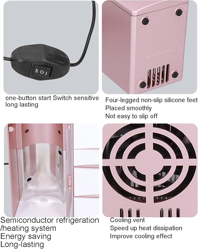 Topyond Mini Refrigerator 12 x 8.5 x 25cm, Small Fridge, Compact Mini Fridge - Image 5