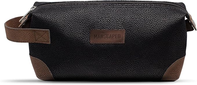 MANSCAPED® The Shed Men's Premium Quality Toiletry Bag, PU Leather Dopp Kit by MANSCAPED