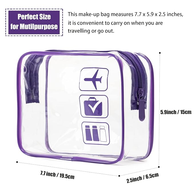 MODENGKONGJIAN TSA Approved Toiletry Bag, Carry on Airport Airline Compliant Bag - Image 3