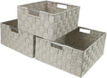 Sorbus Storage Box Woven Basket Bin Container Tote Cube Organizer Set Stackable by Sorbus