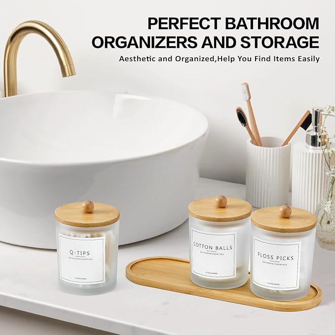 3 Pack Qtip Holder Bathroom Set - Image 5