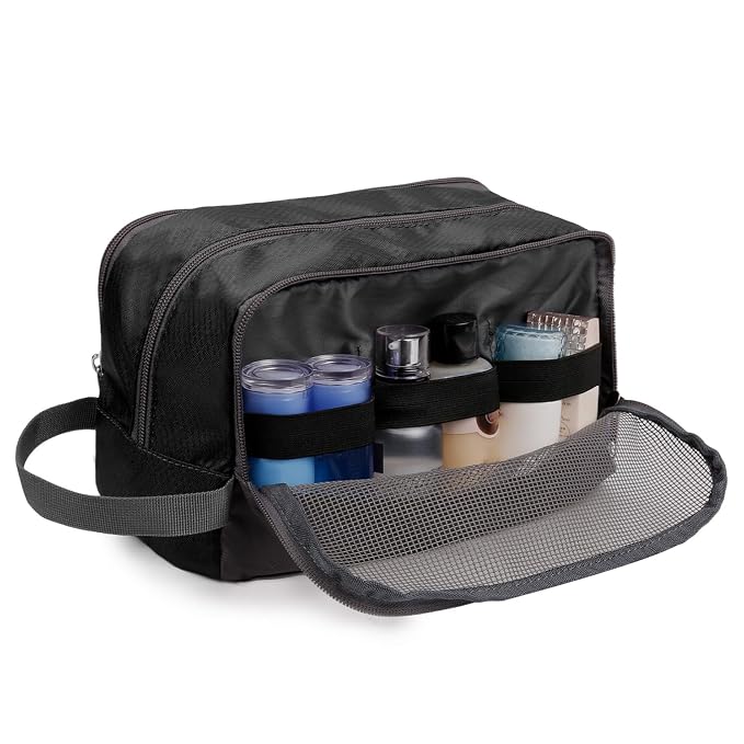 Toiletry Bag for Men Hanging Dopp Kit Water Resistant Shaving Bag Small - Image 7
