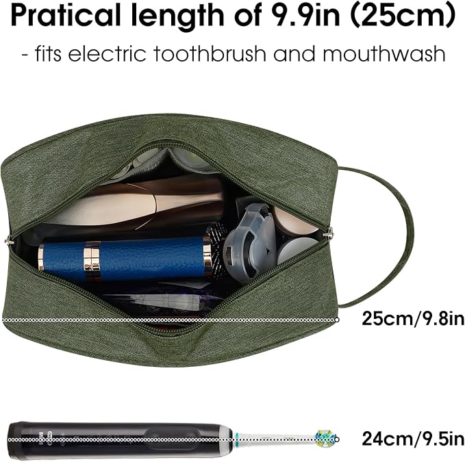 Narwey Travel Toiletry Bag for Women Traveling Dopp Kit Men Travel Bag for - Image 2