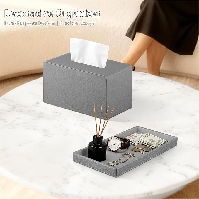 YAPISHI Large Tissue Box Cover Rectangle - Image 6