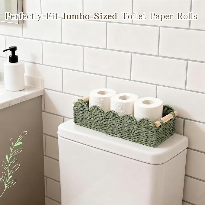 Paper Rope Storage Basket Set of 2 - Image 2