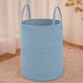 Large Woven Laundry Basket Hamper, 60L Cotton Rope Storage Bin by JMvicyroam