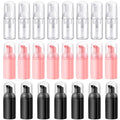 24 Pcs Foam Pump Bottles 1 Oz/ 30 ml Plastic Mini Empty Dispenser Travel Soap by Funtery